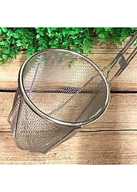 VỢT TRỤNG HỦ TIỂU MÌ BÚN PHỞ - INOX Cán GỖ dài 50cm - CHUẨN SIÊU PHẨM. Đa Năng dùng làm Vợt lưới Lược, lọc rây, rổ có tay cầm cán gỗ. Phù hợp Nhà Hàng, Quán ăn