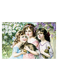 Tranh xếp Hình Tia Sáng  Búp Bê Thiên Thần Tia Sáng (925 Mảnh Ghép)