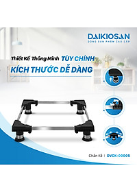 Chân kê máy giặt, tủ lạnh Daikiosan kích thước 54-70cm dùng cho máy giặt 9-12kg/ tủ lạnh 270-380 lít - Hàng chính hãng