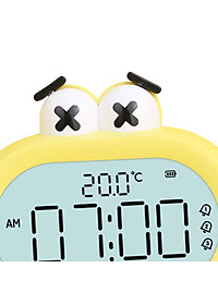 Digital Alarm Clock Indoor Temperature Snooze for Travel Bedside Decor
