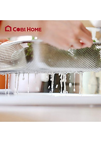 Rổ lưới bằng inox hình chữ nhật có đế đựng rau củ - 2 kiểu lưới