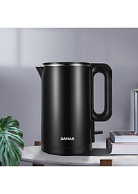 Ấm Siêu Tốc Inox 2 Lớp DAMAS DK-6018B (1.8L) - Hàng Chính Hãng