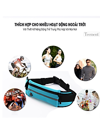 Túi Đeo Bụng Chạy Bộ Chống Nước Teement TM01, Đai Đeo Điện Thoại Chạy Bộ, Túi Đeo Hông Chạy Bộ Phản Quang -hàng Chính Hãng