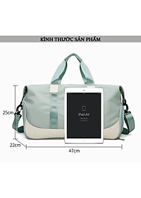 Túi Xách Du Lịch Đa Năng Cao Cấp Teement, Có Ngăn Đựng Giày Riêng Biệt, Ngăn Chống Thấm Nước - Hàng Chính Hãng