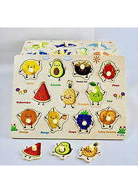 Set 5 bảng ghép hình có núm _ đồ chơi giáo dục MK02