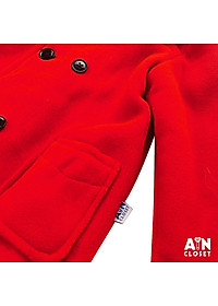 Áo khoác dáng vest bé gái Dạ đỏ - AICDBG0G6RZF - AIN Closet