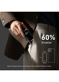 Sạc dự phòng kiêm cốc sạc Anker Prime Fusion Power Bank 2Type-C 65W 9600mAh A1339 - Hàng chính hãng