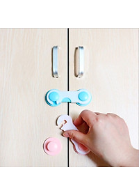 Bộ 4 Khoá Chặn Cửa Tủ , Tủ Lạnh Bảo Vệ An Toàn Cho Bé Milliken NL-3021 - Màu Ngẫu Nhiên