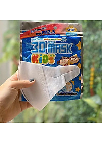 Combo Unmei - Bộ 6 Khẩu trang dành cho bé Unicharm 3D Mask Kid (Ngăn được bụi mịn PM2.5) loại 5 miếng Tặng thêm 3 gói loại 3 miếng