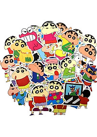 Set 60 sticker Shin cậu bé chút chì hình dán có ép lụa