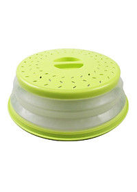 Plastic Microwave Food Cover Vented Splatter Protector Lid Safe Vent Yellow
