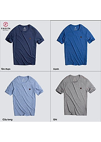 Áo Phông Nam Thun Lạnh Cao Cấp FASVIN TS20237.HN Dáng Thể Thao Vải Mềm Mát Co Giãn Tốt