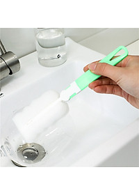 Cây cọ rửa ly cốc, chai lọ, bình sữa bằng mút xốp cán rời có móc treo tiện dụng cho gia đình, quán ăn, cà phê - Dụng cụ rửa ly cốc nhỏ gọn tiện dụng