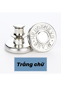 Set 2 khuy gài quần jean kim loại dễ dàng tháo rời tùy chỉnh đa năng