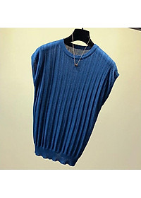 Áo len nữ ngắn tay trơn cổ tròn nhiều màu Haint Boutique Al15