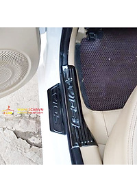 Ốp Bậc Cửa, nẹp bước chân Xe Toyota Vios 2014-2017, 2019- 2022, chất liệu Titan