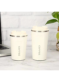 Ly Giữ Nhiệt COFFEE Inox 304 Dung Tích 510ml Cao Cấp Kiểu Dáng Hàn Quốc Cầm Tay Sang Trọng - Chính Hãng 
