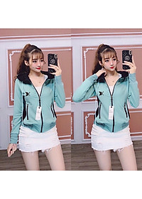  Áo Khoác Chống Nắng Nữ 6 Túi Cotton Cao Cấp Phối Màu Thời Trang