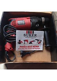 Máy Khoan Điện Cầm Tay Mũi 10mm Suker 6101 Công Suất 650W Dùng Để Khoan Tường, Bê Tông Và Bắt Vít - Hàng Chính Hãng