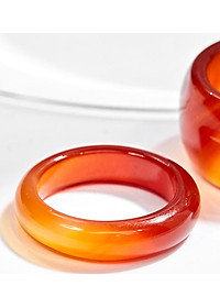 Nhẫn Cặp Nam Nữ Đá Mã Não Đỏ