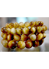 Vòng tay chuỗi đá phong thủy mắt hổ vàng