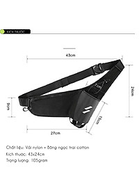Túi Đeo Hông Đạp Xe Đạp/ Đai Chạy Bộ Có Ngăn Đỡ Bình Nước Và Ngăn Chứa Nhỏ Thoáng Khí MaiLee