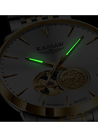 Đồng hồ nam chính hãng KASSAW K555-1 (Mạ vàng 24k)