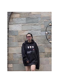 ÁO KHOÁC NỈ HOODIE GẤU NAM NỮ UNISEX - GIN STORE