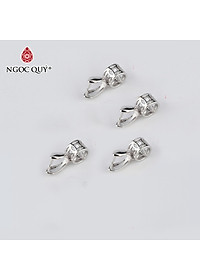 Charm bạc khoen kim tiền móc mặt dây chuyền - Ngọc Quý Gemstones