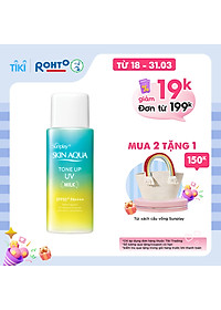 Sữa chống nắng nâng tông dành cho da dầu/hỗn hợp Sunplay Skin Aqua Tone Up UV Milk (Mint Green) (dành cho da sáng, có khuyết điểm đỏ) (50g)