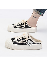 Giày lười thể thao nữ đế êm nhẹ, thoáng khí đế cao su đúc, chống trơn trượt hạn chế mòn – GNU2095