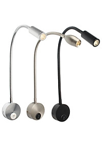 Đèn đọc sách đầu giường, Loại gắn tường, Ánh sáng chiếu rọi điểm 3W, Nguồn 220V