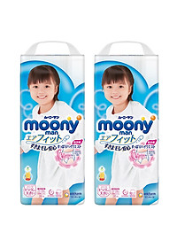 Combo 2 Gói Tã Quần Cao Cấp Moony Nhật Bản Bé Gái XXL26 (26 Miếng)