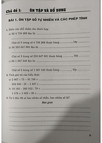 Sách  Vở Bài Tập Nâng Cao Toán 5 Tập 1 (Bám Sát SGK Chân Trời Sáng Tạo) HA