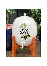 Bình nước sứ Bát Tràng 05 Lít