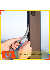 Mút xốp dán khe cửa HT SYS - Cách âm - Giảm chấn - Chống bụi - Gioăng xốp bản 15mm x2 mét -Bộ 02 cuộn