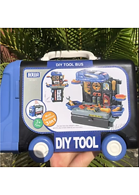 Đồ Chơi Hướng Nghiệp Nhập Vai Kỹ Sư BOWA 8071 – Xe buýt công cụ 59 chi tiết