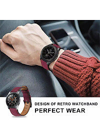 Dây da đồng hồ 22mm dành cho Huawei GT/ GT2 Honor Magic - chốt thông minh