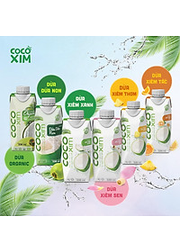 COMBO 6 Hộp Nước dừa đóng hộp Cocoxim Sen dung tích 1000ml/Hộp