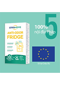 Miếng khử mùi tủ lạnh Stanhome Anti Odor Fridge 31gr/hộp