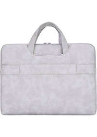 Cặp xách da, túi xách da đựng macbook, laptop, surface chống nước, chống sốc - Tặng kèm ví đựng sạc, chuột