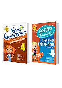 Combo 2 Cuốn Aha Grammar Ngữ Pháp Và Bài Tập Bổ Trợ Tiếng Anh Lớp 4