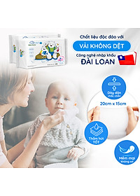 Combo ( 1+ 4) 1 gói 85 tờ + 4 gói 25 tờ Khăn ướt dành cho bé Oma&Baby với công thức Chlorhexidine Digluconate kháng khuẩn an toàn, dịu nhẹ trong khăn - Combo (1+4) Oma&Baby wet wipes ( 85pcs per bag*1 + 25pcs per bag*4)