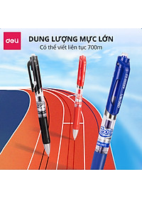 Bút Gel Bấm Bút Bi Nước Deli Phù Hợp Viết Sổ Calligraphy Ngòi 0.5mm Mực Nhanh Khô Dành Cho Văn Phòng Học Sinh Nhiều Màu 33388S