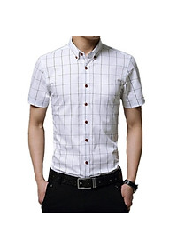 Áo Sơ Mi Nam Ngắn Tay Phối Caro Mẫu XR01 Thời Trang Cao Cấp PONIVA Chất Kate Mềm Mịn Tạo Cảm Giác Thoải Mái Khi Mặc