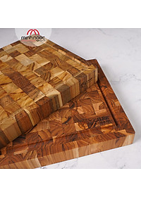 [Chính hãng] Thớt gỗ Teak Chef Studio hình chữ nhật, kích thước 28 x 40 x 3,5 cm - MSP10231. Dùng cắt, thái, khay trưng bày thực phẩm.