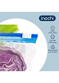 Túi zipper đa năng Shinshen 3L (có khoá kéo loại xanh - đáy mở rộng) - Hộp 20 túi