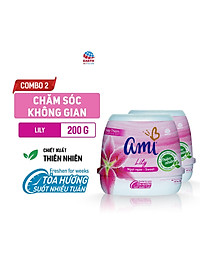 Combo 2 hộp Sáp thơm khử mùi Ami - Hương thơm chiết xuất thiên nhiên, Tỏa hương suốt nhiều tuần (Nhiều lựa chọn mùi hương)