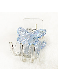 Kẹp tóc con bướm - kẹp tóc càng cua 5 răng - kẹp tóc trong suốt - kẹp gấp 5 răng mẫu mới