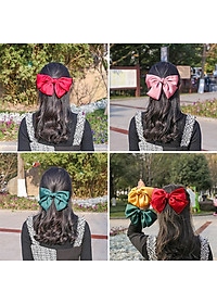 Kẹp tóc phía sau nơ tiểu thu vải vong bóng hot trend- giá bán một cái